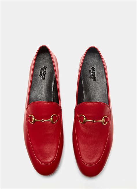 red gucci loafers women's.